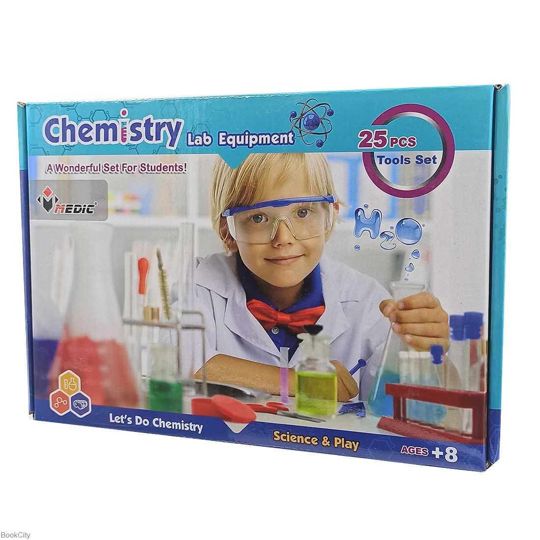 کیت تجهیزات شیمی 25 قطعه MEDIC - 0