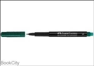 ماژیک سبز پاکن‌دار FABER CASTELL 152363 Multimark 0.4mm S