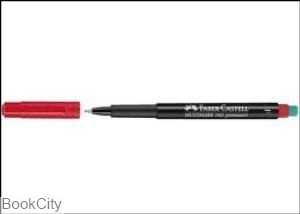 ماژیک قرمز پاکن‌دار FABER CASTELL 151321 Multimark 0.6mm F