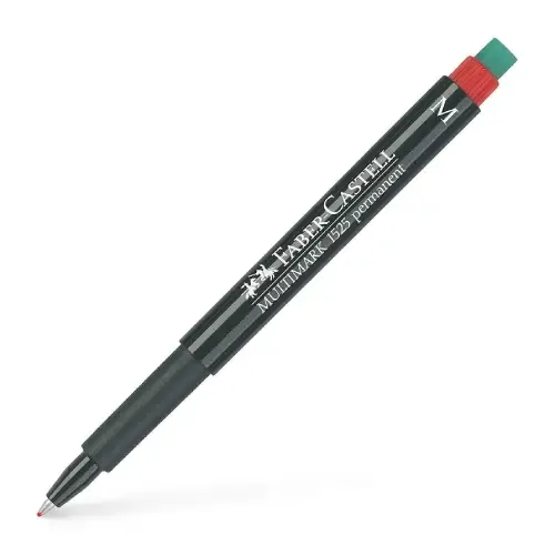 ماژیک قرمز پاکن‌دار FABER CASTELL 152521 Multimark 0.1mm M