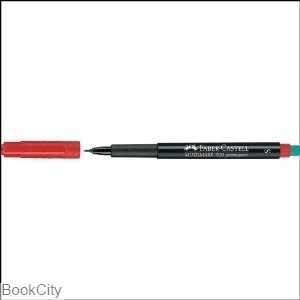 ماژیک قرمز پاکن‌دار FABER CASTELL 152321 Multimark 0.4mm S