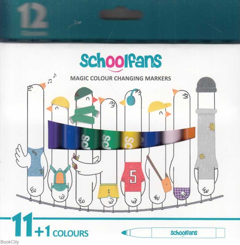 ماژیک 12 رنگ جادویی schoolfans FA92435 - 0