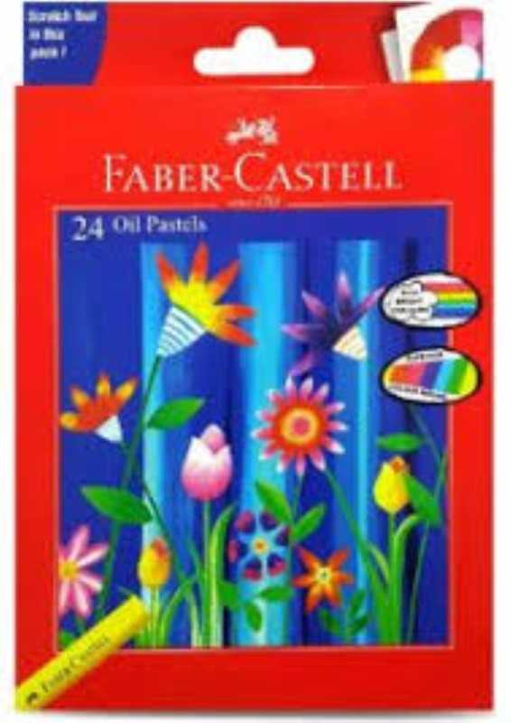 پاستل روغنی 24 رنگ مقوایی FABER CASTELL 126024