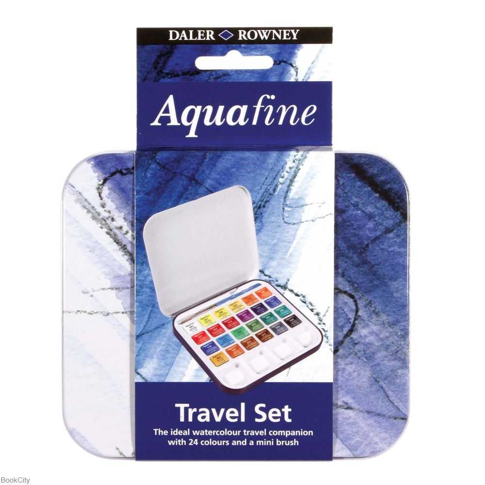 آبرنگ قرصی 24 رنگ پالت‌دار DALER ROWNEY 131900924 Aquafine