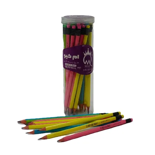 مداد مشکی 3 گوش پاک‌کن‌دار M.Q H43 - 0