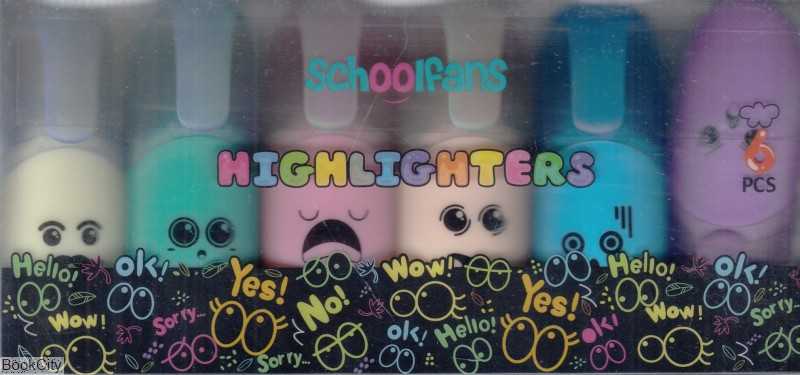 ماژیک های‌لایت 6 رنگ schoolfans FA92302 NEON