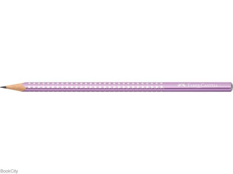 مداد مشکی بدنه بنفش متالیک FABER CASTELL 118263 Sparkle