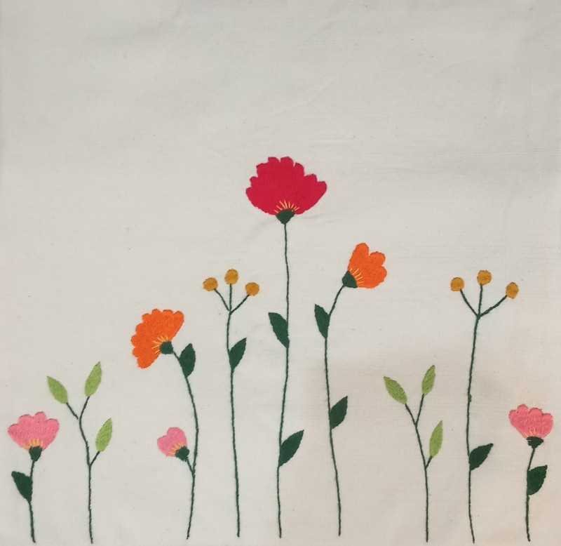کاور کوسن 38×38 گلدوزی بهار
