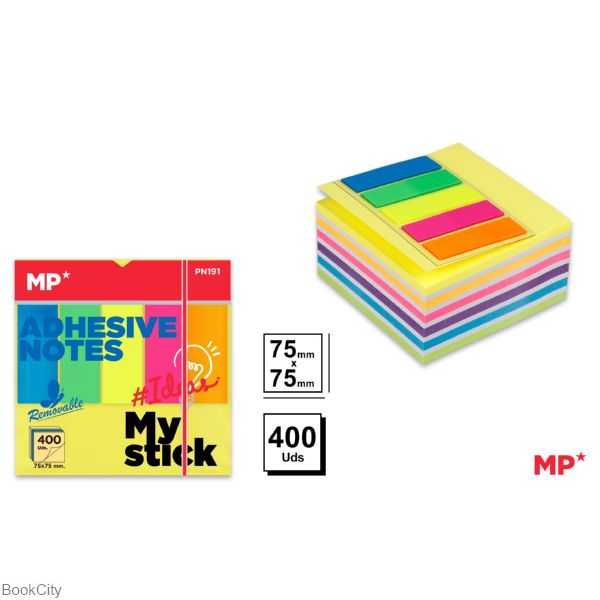 یادداشت چسب‌دار 400 برگ ایندکس‌دار رنگی MP 183