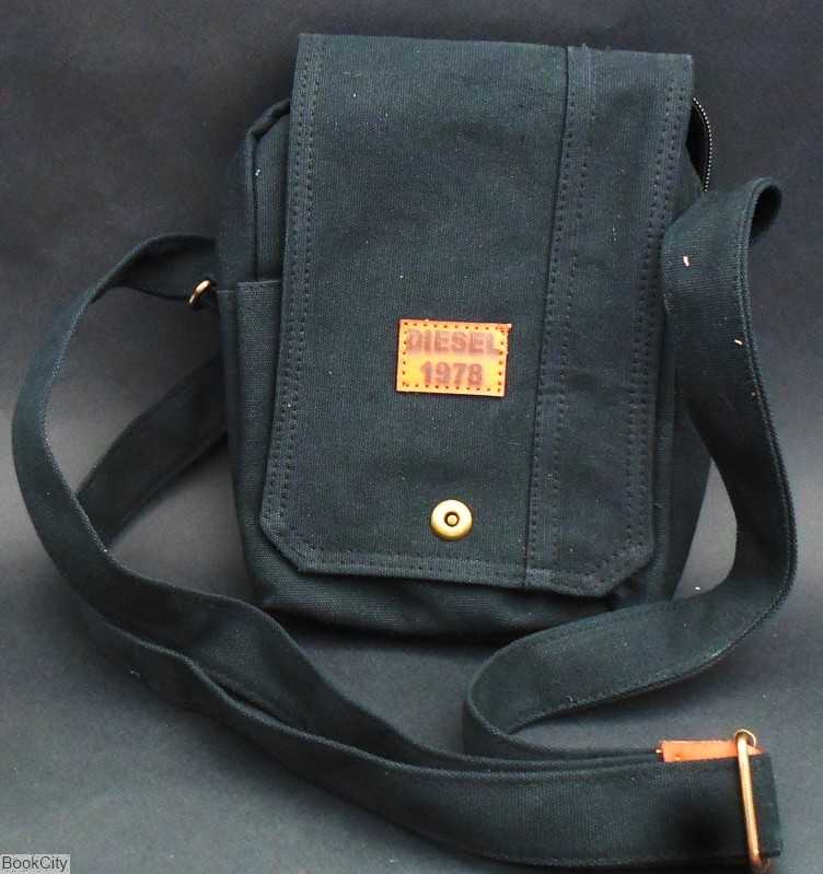 کیف دوشی سایز 25 مشکی کتان 60 درجه - 0