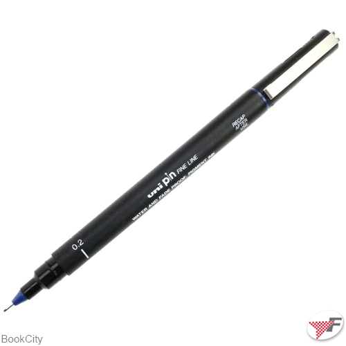 روان‌نویس راپید آبی 0.2 Uniball PIN02-200s