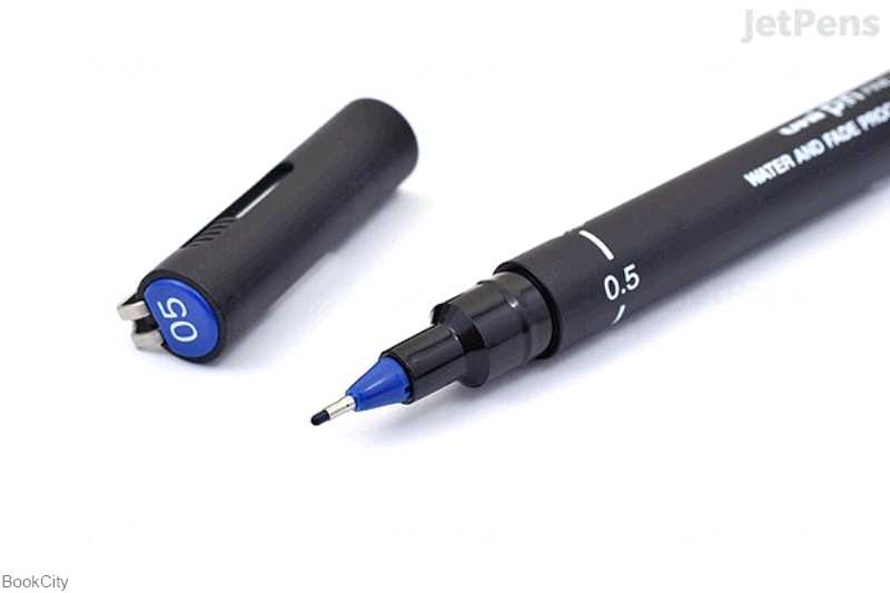 روان‌نویس راپید آبی 0.5 Uniball PIN05-200s
