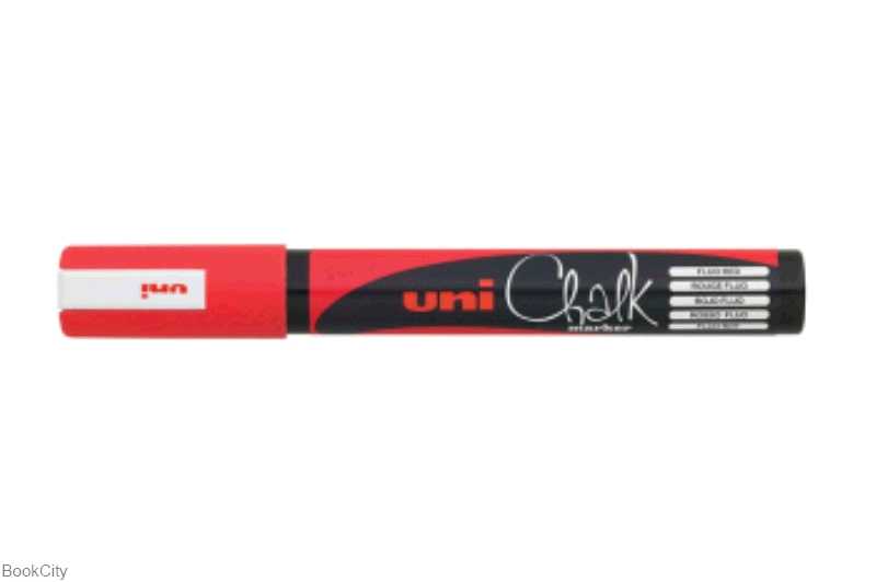 ماژیک گچ شیشه قرمز نوک گرد Uniball PWE-5M