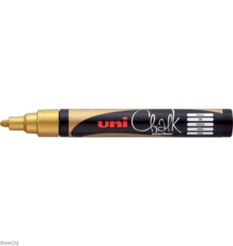 ماژیک گچ شیشه طلایی نوک گرد Uniball PWE-5M
