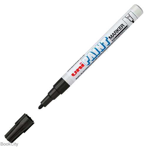 ماژیک پوششی مشکی نوک گرد Uniball PX-21 1.2mm