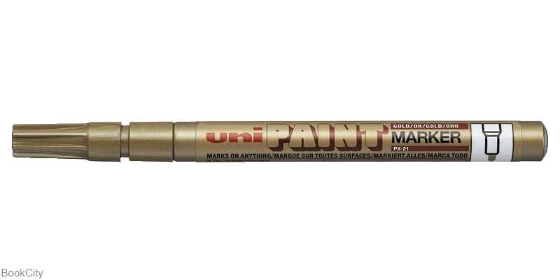 ماژیک پوششی طلایی نوک گرد Uniball PX-21 1.2mm