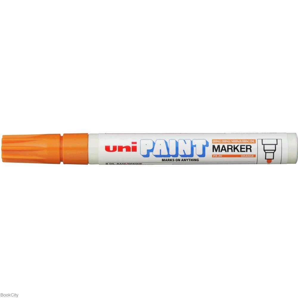 ماژیک پوششی نارنجی نوک گرد Uniball PX-20