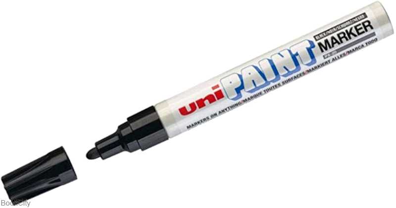 ماژیک پوششی مشکی نوک گرد Uniball PX-20