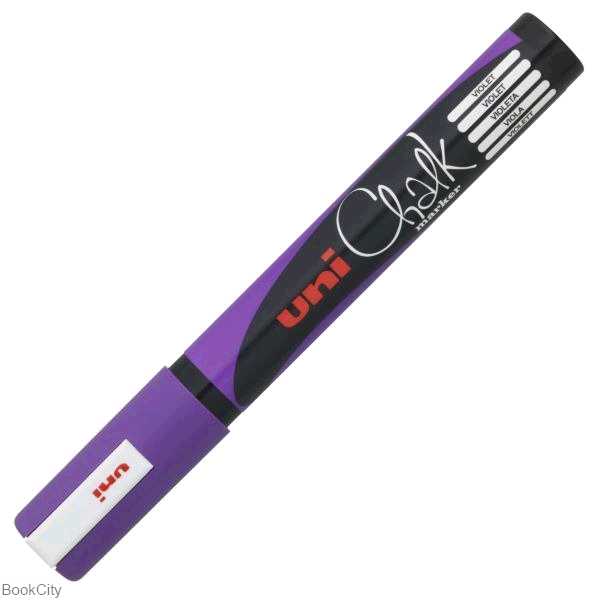 ماژیک گچ شیشه بنفش نوک گرد Uniball PWE-5M