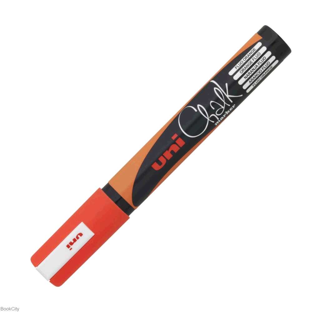 ماژیک گچ شیشه نارنجی نوک گرد Uniball PWE-5M