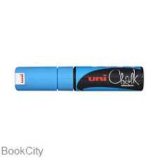 ماژیک گچ شیشه آبی نوک تخت Uniball PWE-8M - 0