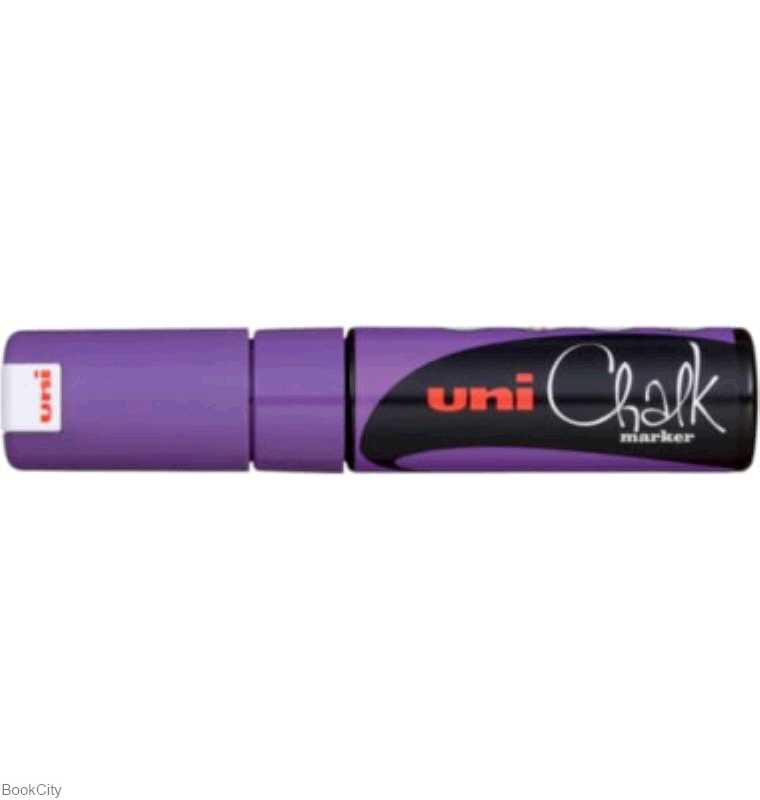 ماژیک گچ شیشه بنفش نوک تخت Uniball PWE-8M