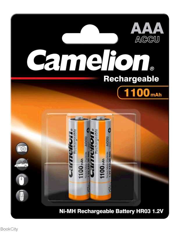 باتری نیم قلمی 2 عددی Camelion Ni-MH Rechargeable