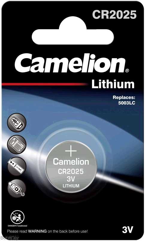 باتری سکه‌ای Camelion Lithium CR2025