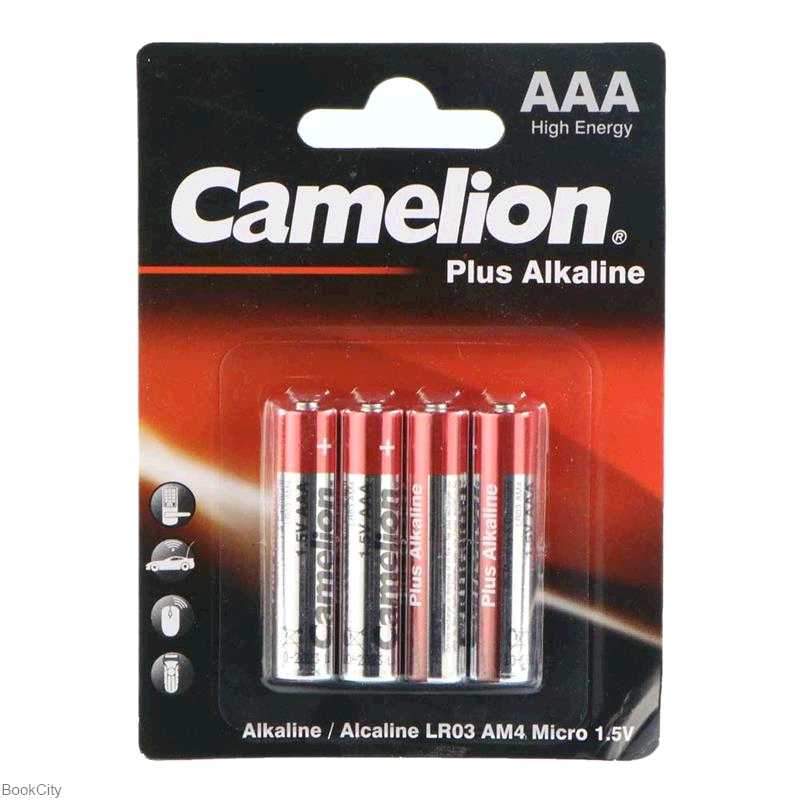باتری نیم قلمی 4 عددی Camelion Plus Alkaline