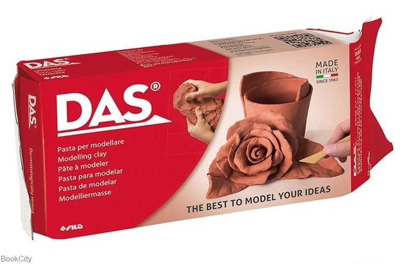 خمیر مجسمه‌سازی قهوه‌ای DAS F387100 500gr