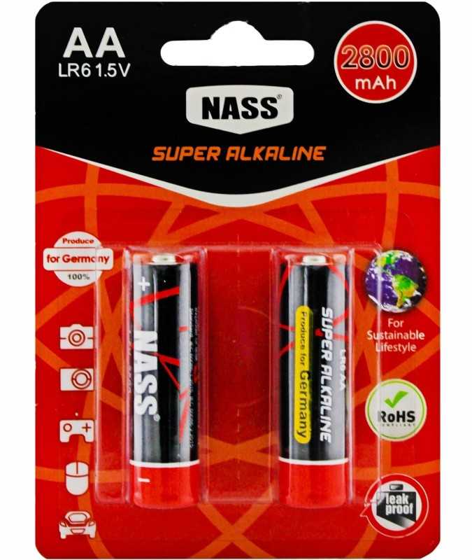 باتری قلمی 2 عددی NASS 507 Super Alkaline - 0