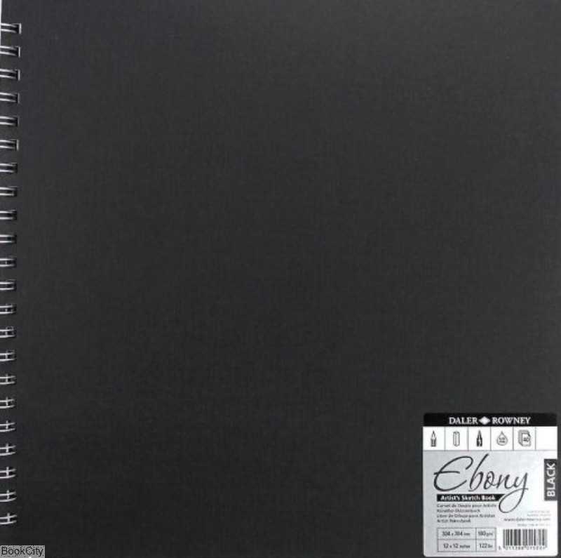 دفتر طراحی مشکی 40 برگ خشتی DALER ROWNEY 813601212 Ebony 180gr