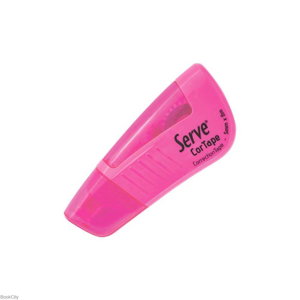 لاک غلط‌گیر نواری صورتی پاستلی Serve 5mm