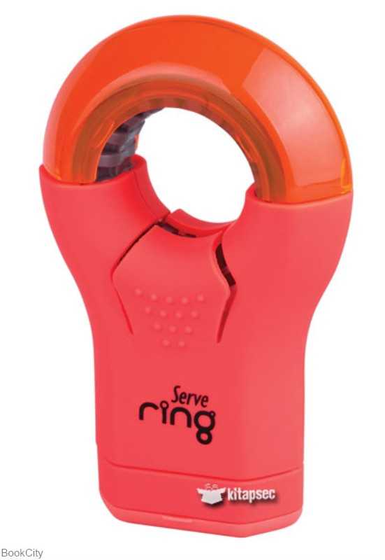 پاک‌کن و تراش تک سوراخ مخزن‌دار قرمز Serve Ring