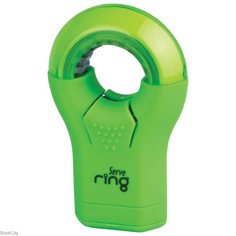 پاک‌کن و تراش تک سوراخ مخزن‌دار سبز Serve Ring