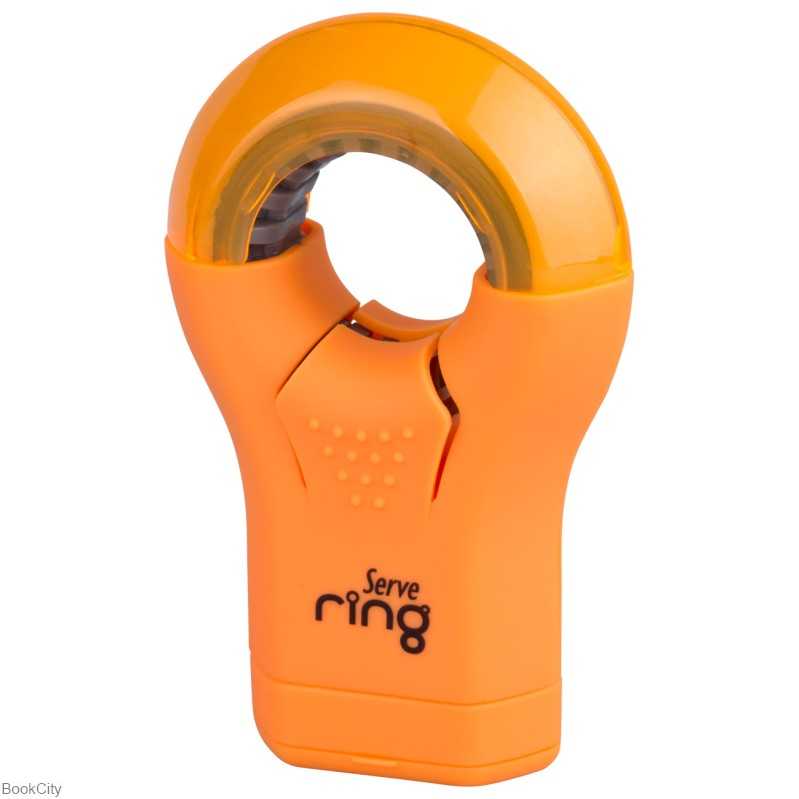 پاک‌کن و تراش تک سوراخ مخزن‌دار نارنجی Serve Ring