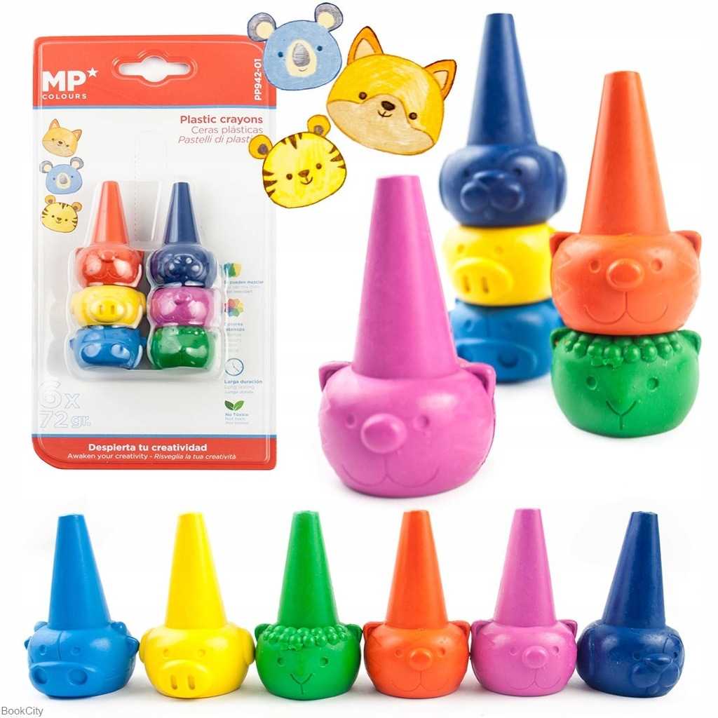 پاستل 6 رنگ طرح حیوانات MP 942-01