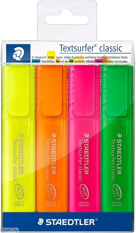 ماژیک های‌لایت 4 رنگ STAEDTLER 364WP4 Textsurfer Classic