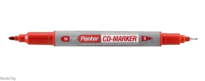 ماژیک CD قرمز 2 سر Panter 102