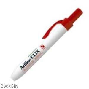 ماژیک وایت‌برد قرمز نوک گرد فشاری Artline EK-573A Clix