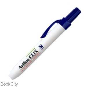 ماژیک وایت‌برد آبی نوک گرد فشاری Artline EK-573A Clix
