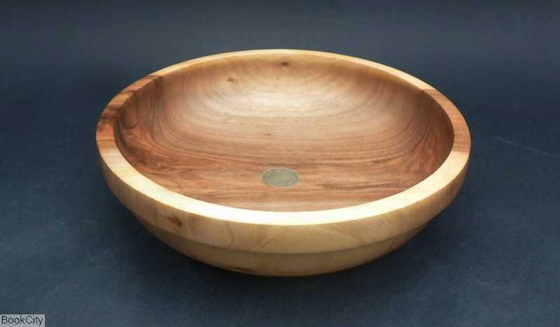 کاسه چوب گردو متوسط سکه‌دار Mona Crafts