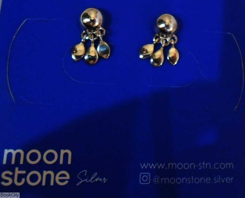 گوشواره نقره Moon Stone SE331