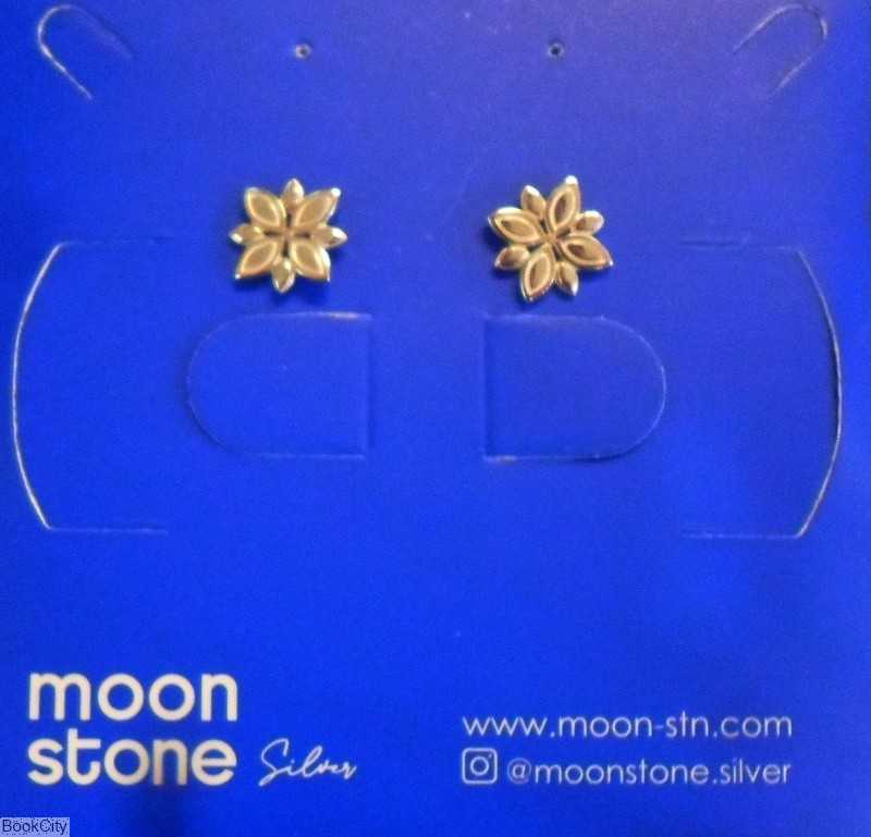 گوشواره نقره Moon Stone SE285