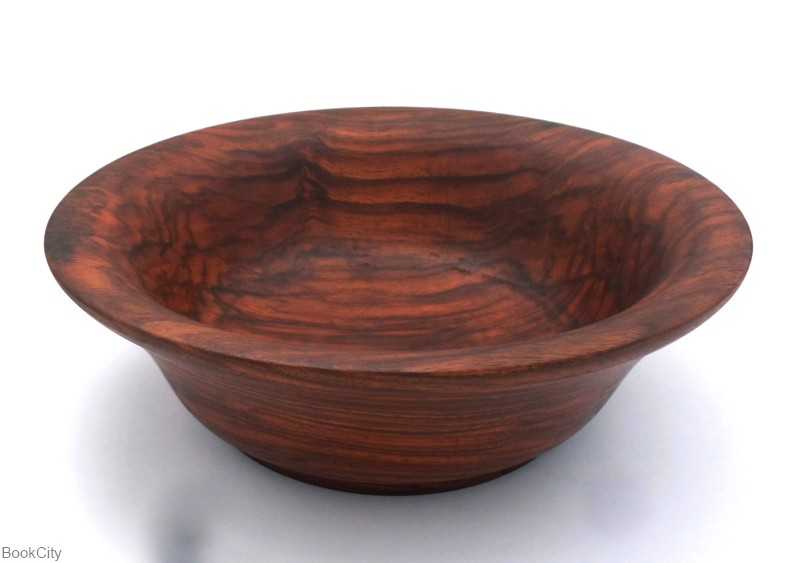 کاسه گرد چوبی سایز 20 نقطه پررنگ