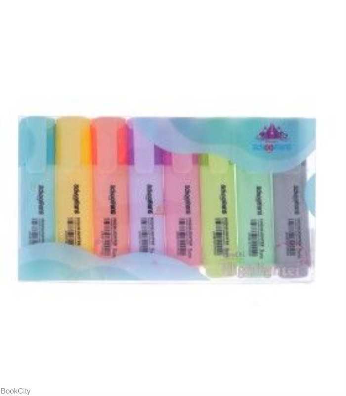 ماژیک های‌لایت 8 رنگ پاستلی schoolfans FA92315