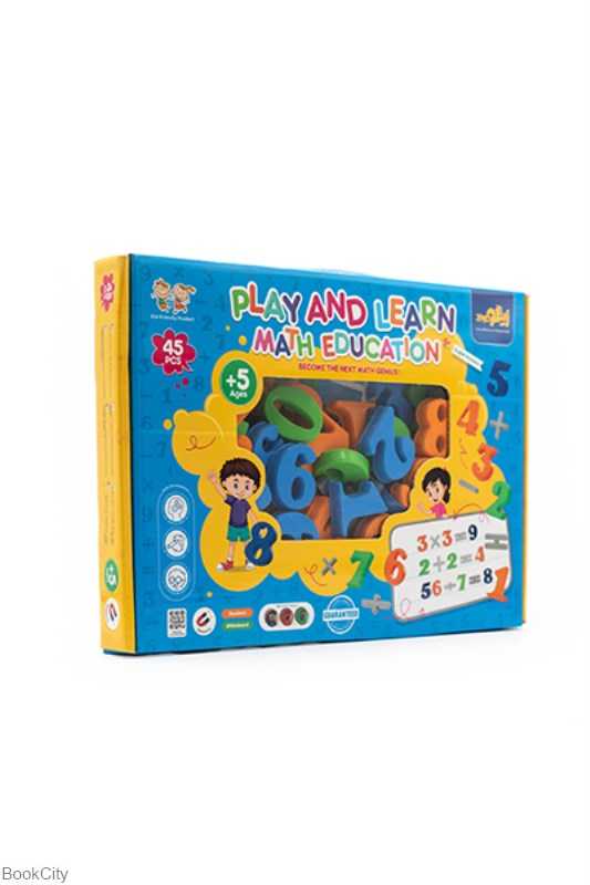 مجموعه اعداد بازی کن و یاد بگیر مگنتی با تخته وایت‌برد Play and Learn