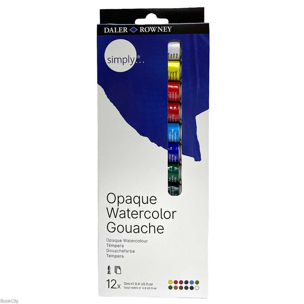 گواش 12 رنگ DALER ROWNEY 126600912 12ml