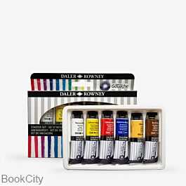گواش 6 رنگ DALER ROWNEY 136901004 15ml