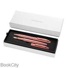 ست خودکار و خودنویس بدنه استیل رز گلد Pelikan 821872 Jazz Elegance